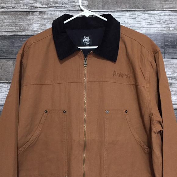 Altamont Chore Jacket Men’s XL Brown Full Zip Corduroy Collar Pockets Cotton. - Picture 6 of 13